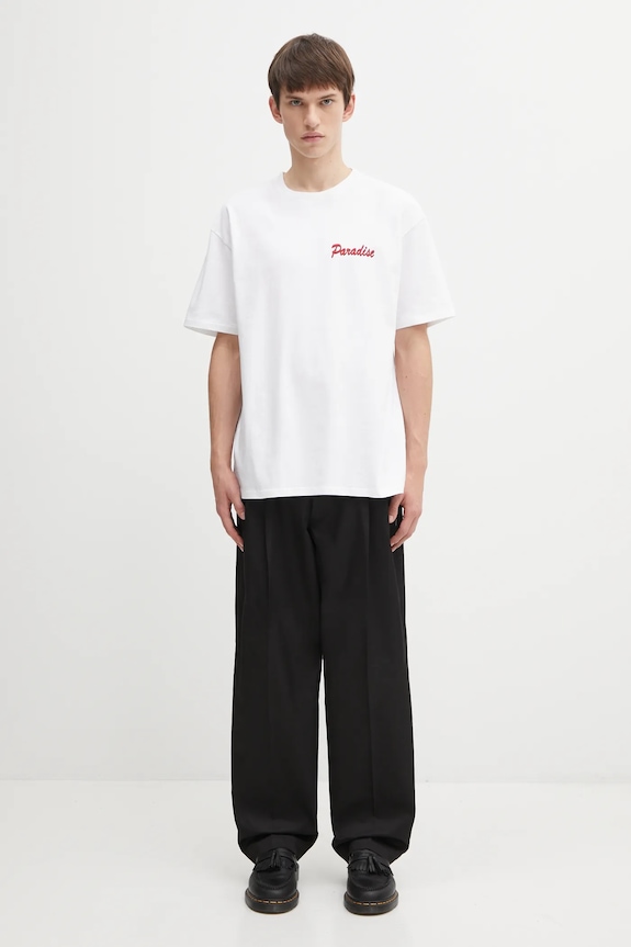 Бавовняна футболка Wacko Maria 25FW.WMT.WT10 білий