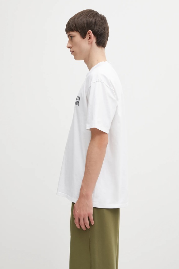 Wacko Maria t-shirt bawełniany 25FW.WMT.WT02 biały AW25