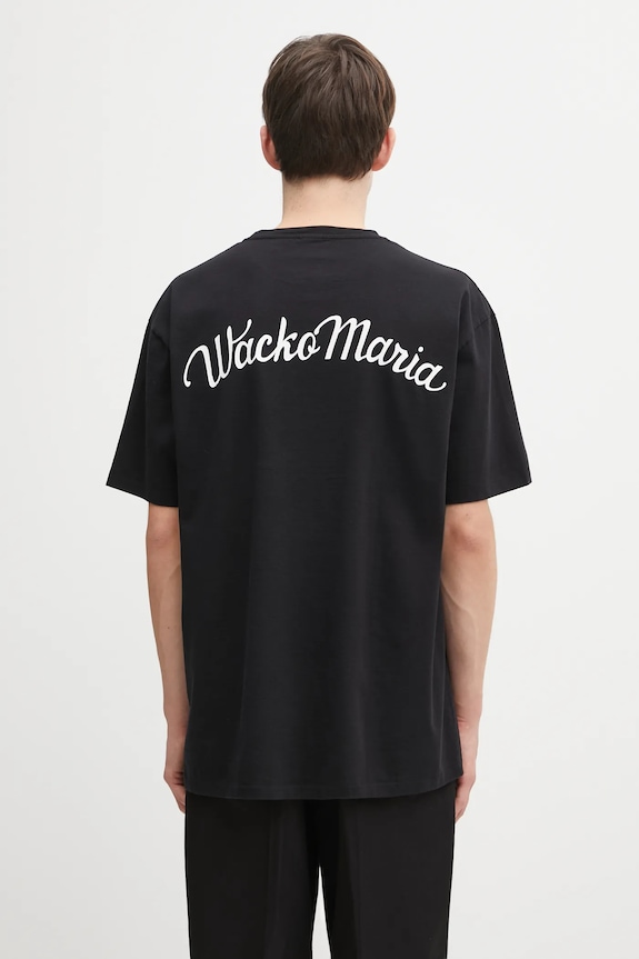 Одежда Хлопковая футболка Wacko Maria 25FW.WMT.WT08 чёрный