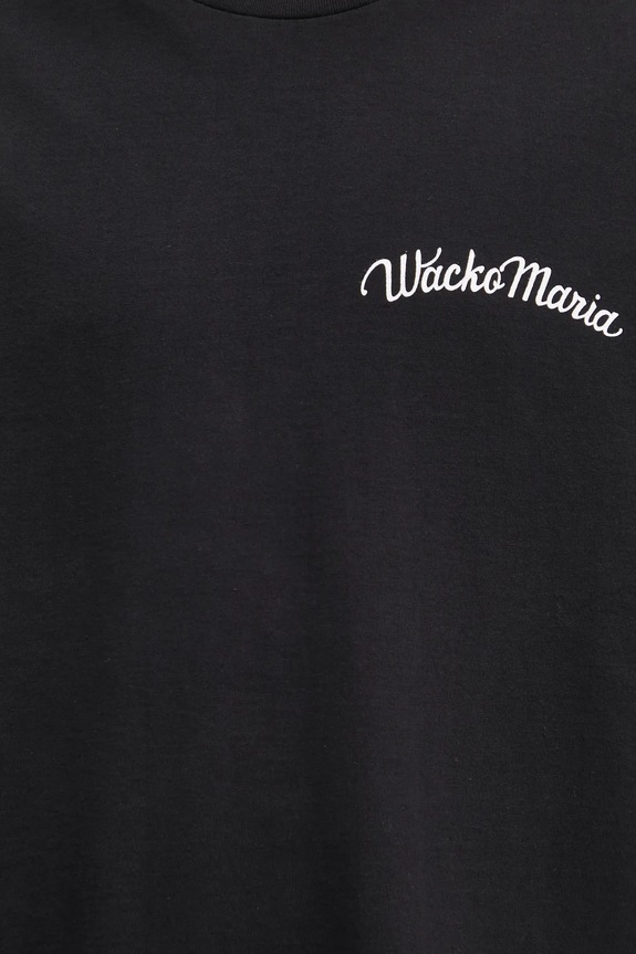 Хлопковая футболка Wacko Maria чёрный 25FW.WMT.WT08