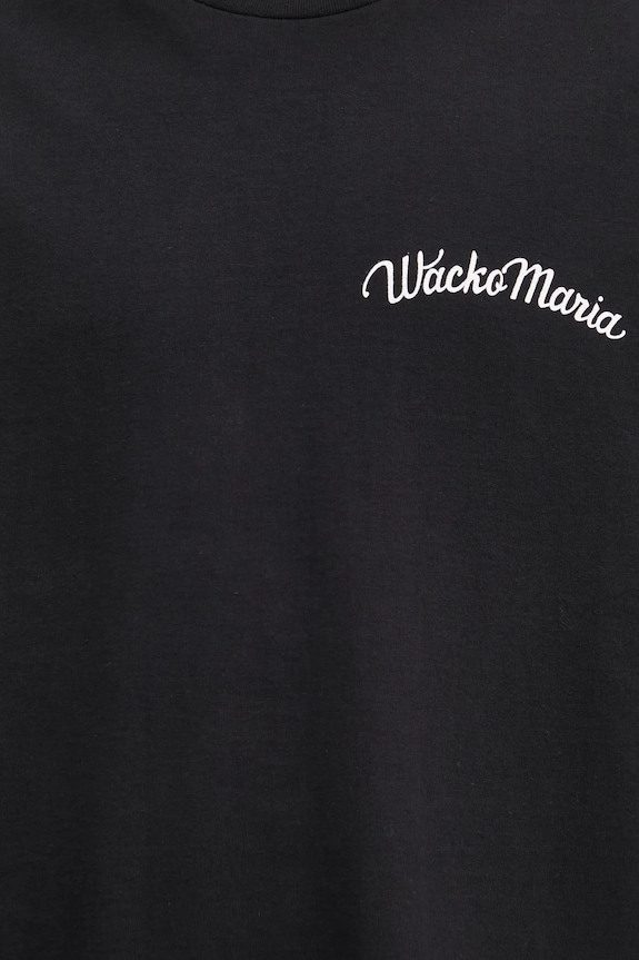 Хлопковая футболка Wacko Maria чёрный 25FW.WMT.WT08