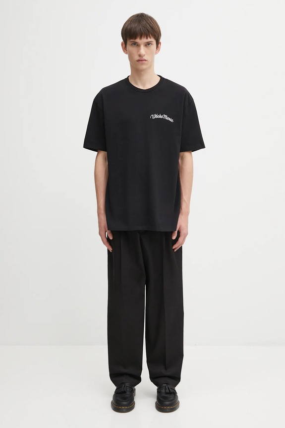 Хлопковая футболка Wacko Maria 25FW.WMT.WT08 чёрный