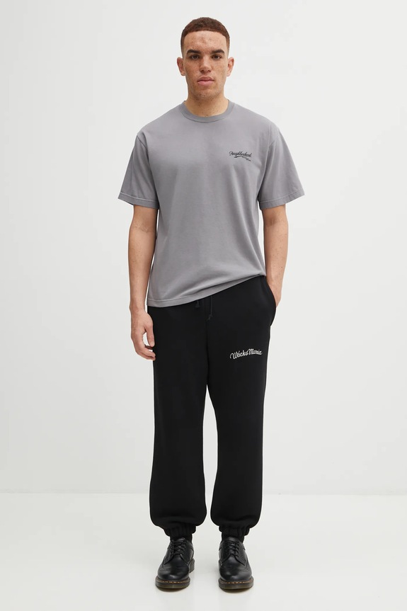 NEIGHBORHOOD cotton t-shirt NH. TEE SS-8 252PCNH.ST08 gray