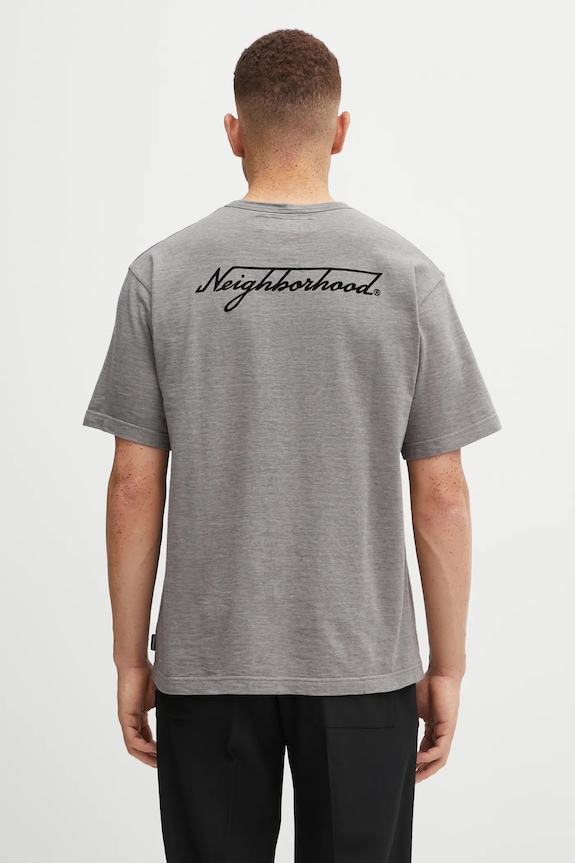 Clothing NEIGHBORHOOD cotton t-shirt HEATHER FABRIC 252UWNH.CSM10 gray