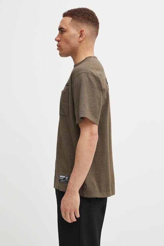 NEIGHBORHOOD cotton t-shirt HEATHER FABRIC 252UWNH.CSM10 green AW25