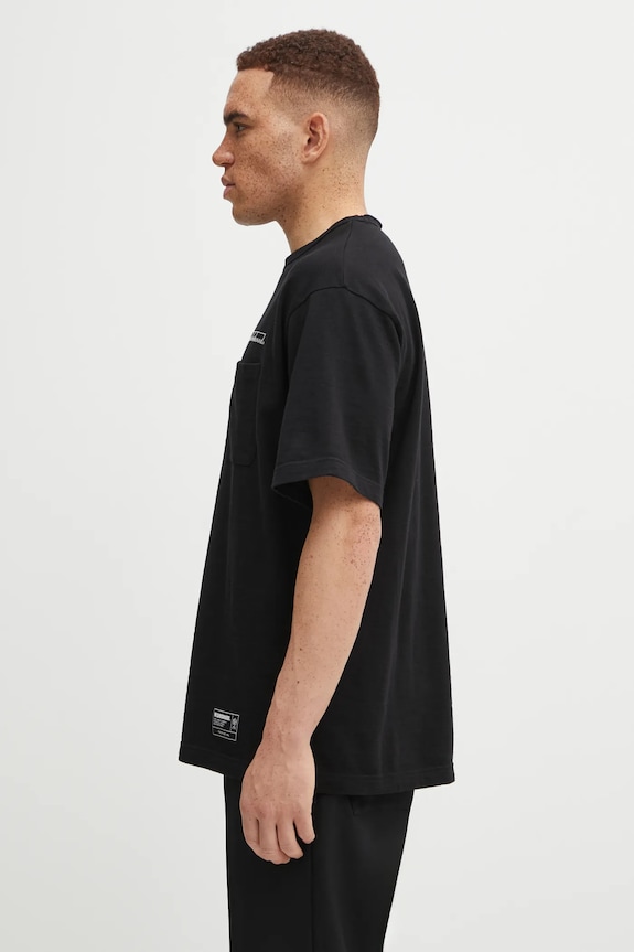NEIGHBORHOOD cotton t-shirt HEATHER FABRIC 252UWNH.CSM10 black AW25