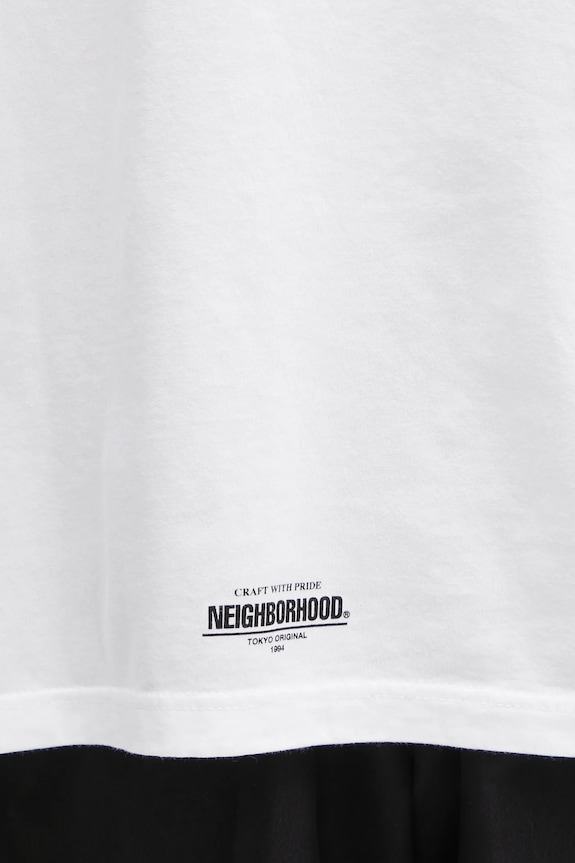 Бавовняна футболка NEIGHBORHOOD NH . TEE SS-7 252PCNH.ST07 білий
