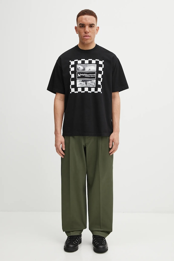 Хлопковая футболка NEIGHBORHOOD NH . TEE SS-7 252PCNH.ST07 чёрный