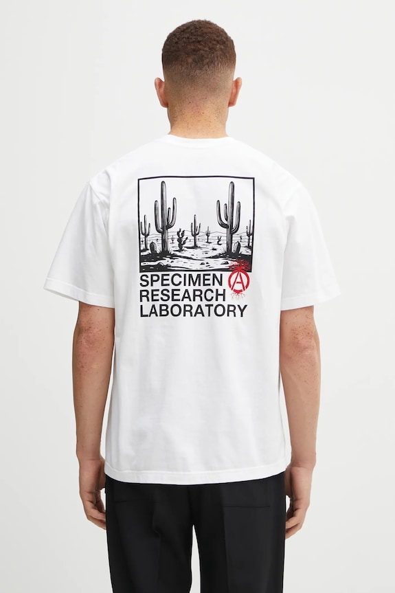 Clothing NEIGHBORHOOD cotton t-shirt SRL . TEE SS-1 252PCNH.ST18 white