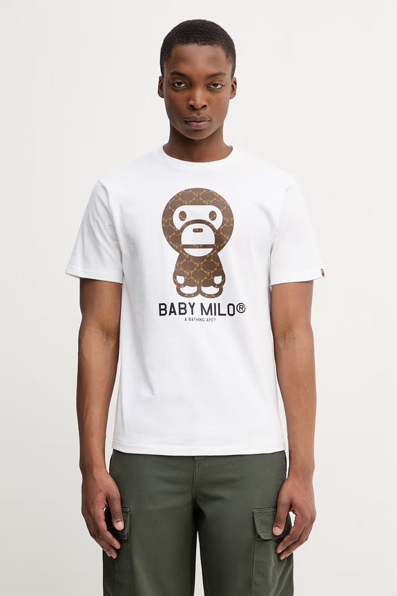 A Bathing Ape cotton t-shirt Palm Tree Camo cotton black 001CSL301317M