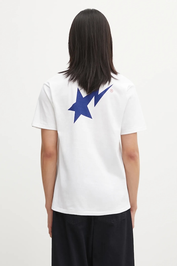 Одяг Бавовняна футболка A Bathing Ape 001TEL301022M білий