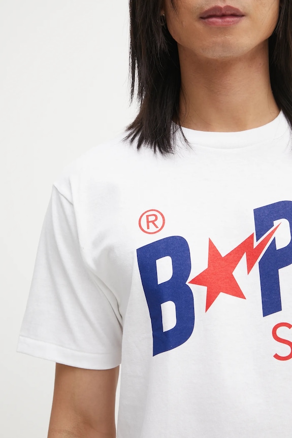 Бавовняна футболка A Bathing Ape білий 001TEL301022M