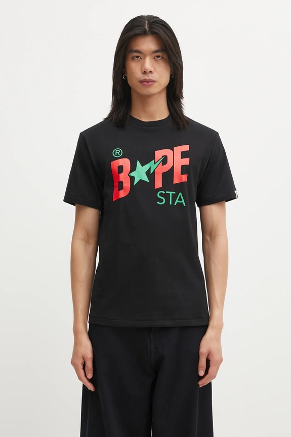 A Bathing Ape cotton t-shirt cotton black 001TEL301022M