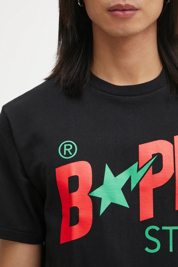 A Bathing Ape cotton t-shirt black 001TEL301022M