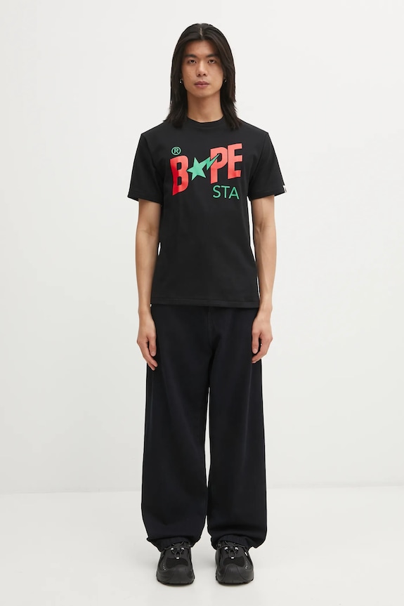 A Bathing Ape cotton t-shirt 001TEL301022M black