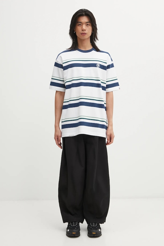 AAPE t-shirt bawełniany Now AAPTEM1605XXO biały