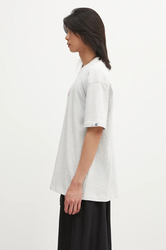Pamučna majica AAPE Basic AAPTEM1642XAO siva AW25