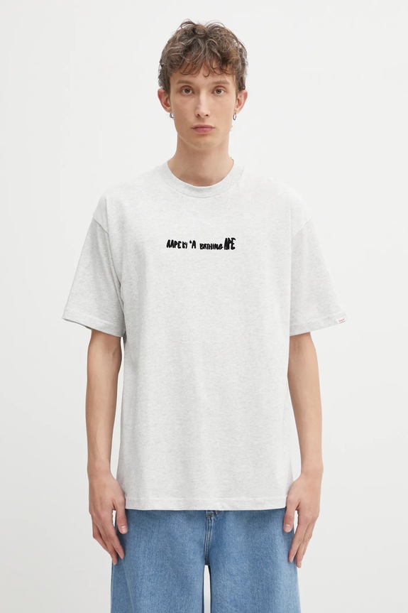 Clothing AAPE cotton t-shirt Theme Main AAPTEM1755XAP gray