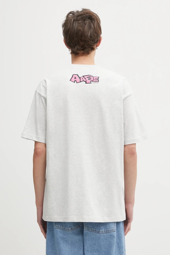 Clothing AAPE cotton t-shirt Theme Main AAPTEM1751XAP gray