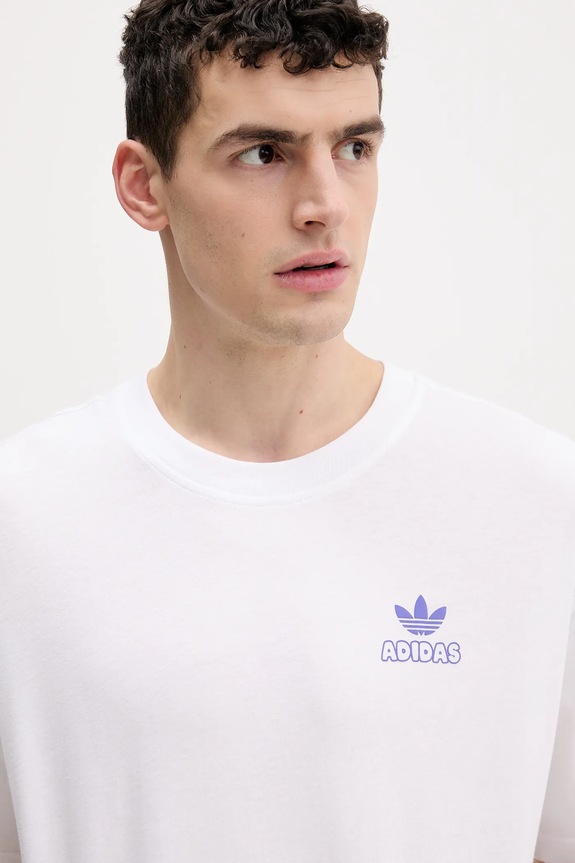 adidas Originals t-shirt in cotone Butter bianco KY2930