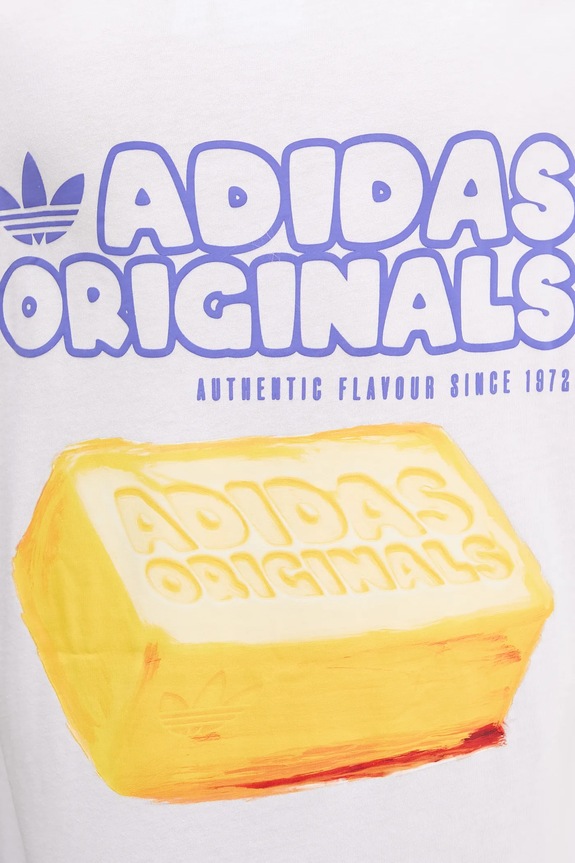 adidas Originals t-shirt in cotone Butter KY2930 bianco