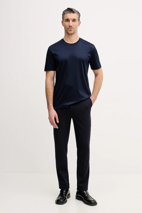 Eton t-shirt bawełniany 100002356 granatowy AW25