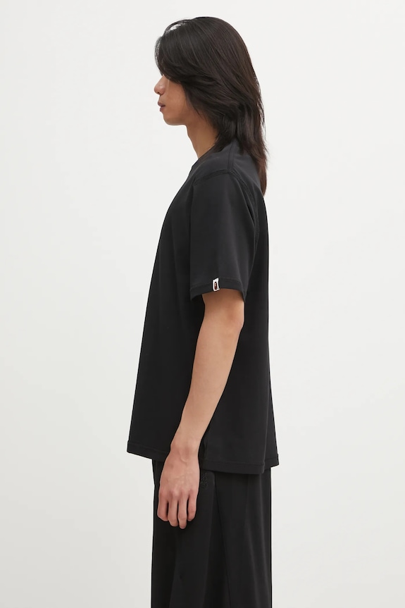 A Bathing Ape cotton t-shirt BAPE Logo Inside Out 1L30109352 black AW25