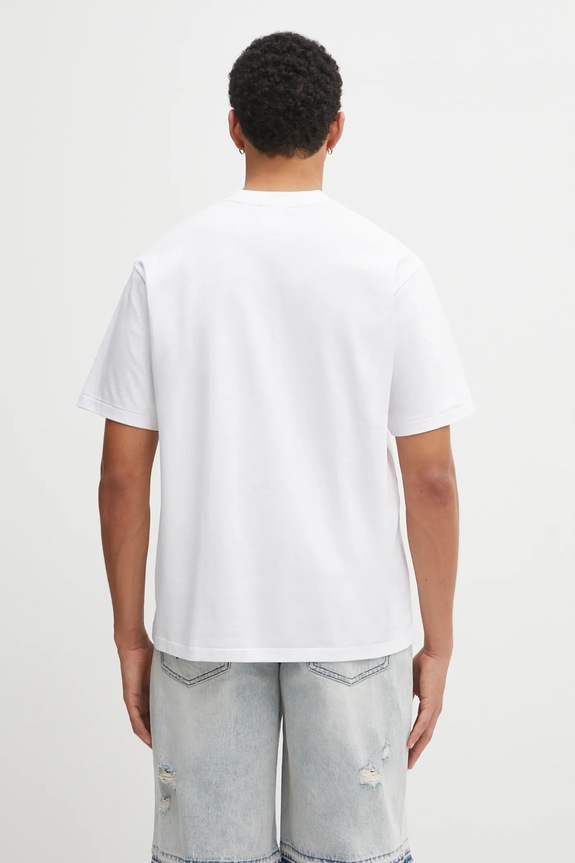 Oblečení Bavlněné tričko A Bathing Ape Multi Logo College 1L30110358 bílá