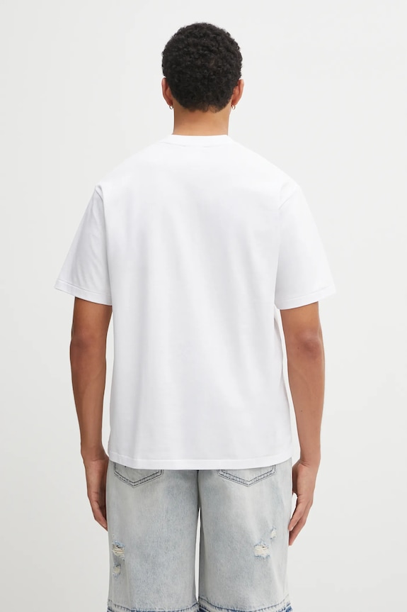 Oblečení Bavlněné tričko A Bathing Ape Multi Logo College 1L30110358 bílá