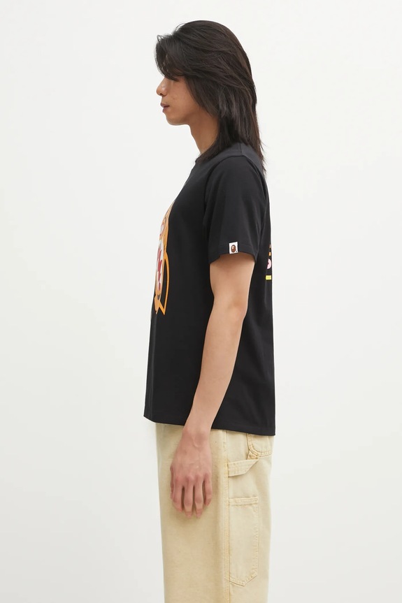 A Bathing Ape cotton t-shirt Colors Tiger 1L30110021 black AW25