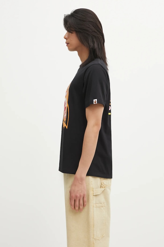 A Bathing Ape cotton t-shirt Colors Tiger 1L30110021 black AW25