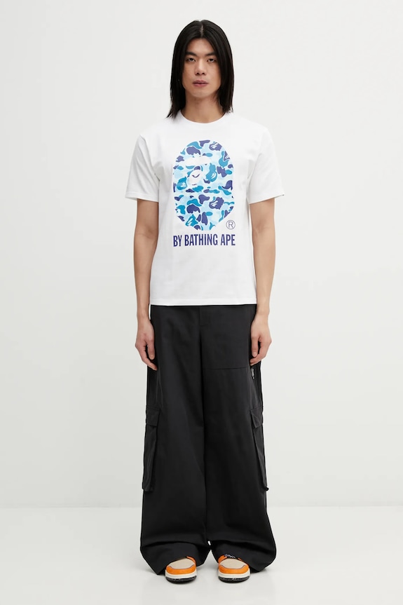 Бавовняна футболка A Bathing Ape abc camo by bathing ape tee m 001TEL301007M білий