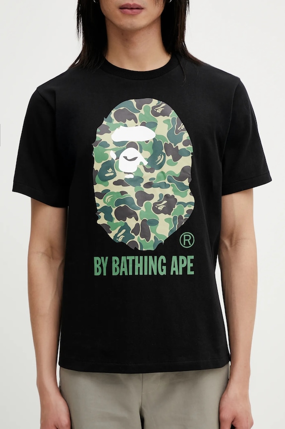 Бавовняна футболка A Bathing Ape abc camo by bathing ape tee m чорний 001TEL301007M