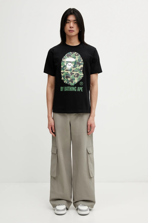 Бавовняна футболка A Bathing Ape abc camo by bathing ape tee m 001TEL301007M чорний