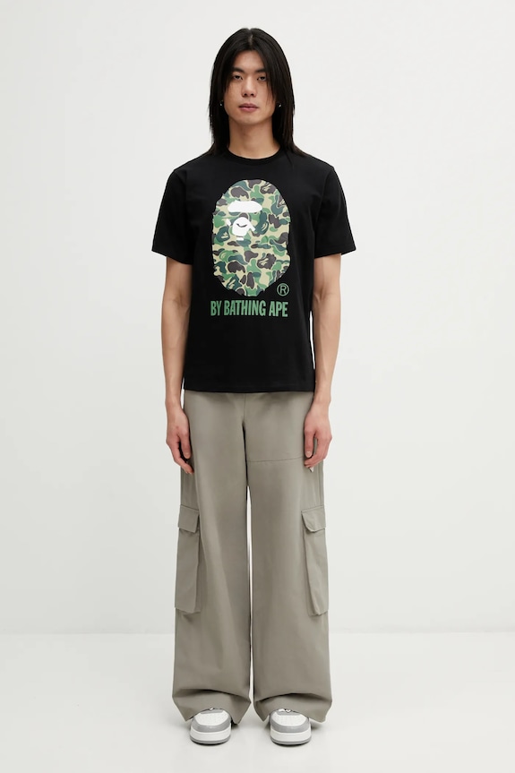 Бавовняна футболка A Bathing Ape abc camo by bathing ape tee m 001TEL301007M чорний