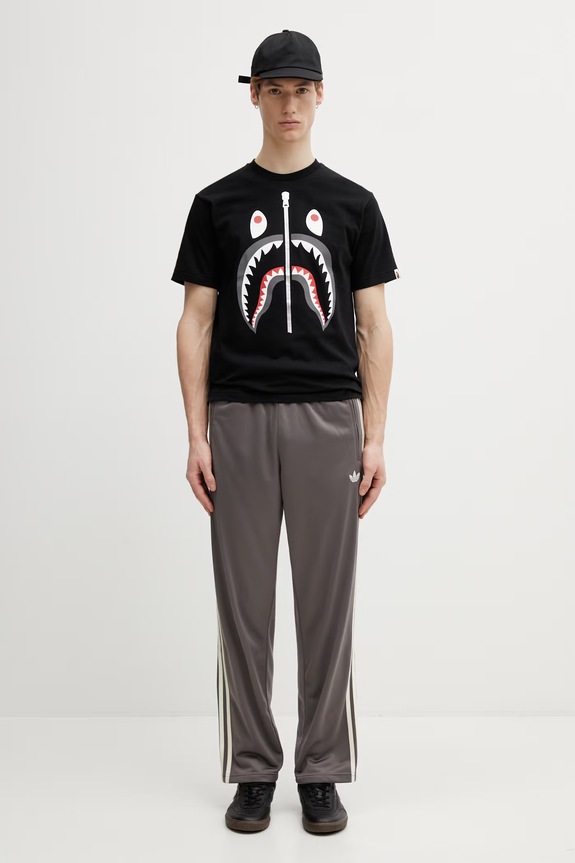 A Bathing Ape cotton t-shirt Shark 001TEL801003M black