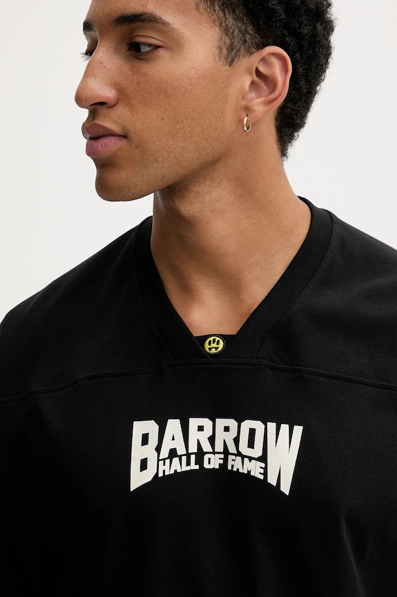 Barrow t-shirt bawełniany F5BWUATH044 czarny
