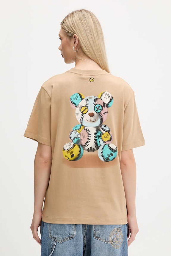 Odzież Barrow t-shirt bawełniany F5BWUATH053 zielony