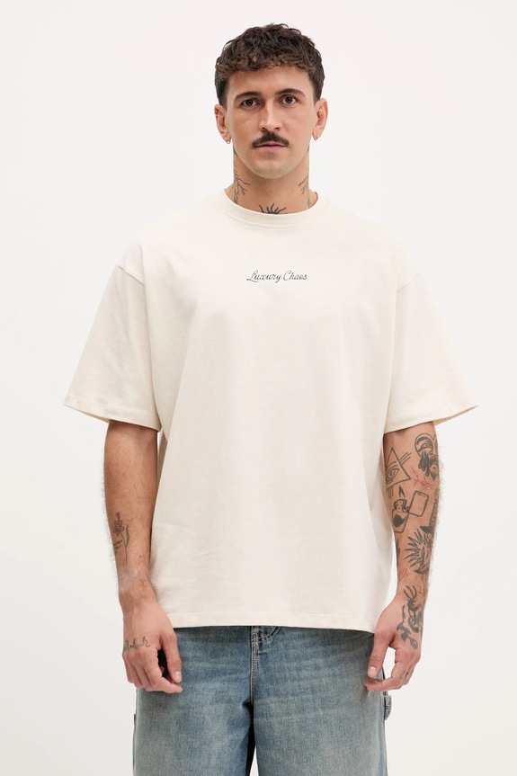 Kaotiko t-shirt bawełniany AR017.01S.G002 beżowy AW25