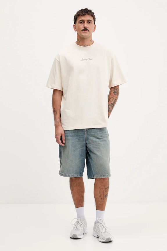 Kaotiko t-shirt bawełniany beżowy AR017.01S.G002