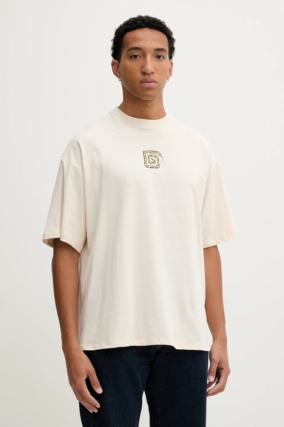Kaotiko t-shirt bawełniany beżowy AR059.01S.G002