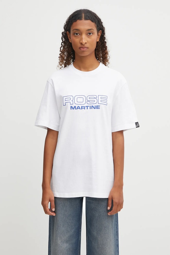 Martine Rose t-shirt bawełniany Classic 603JE01000CW biały AW25