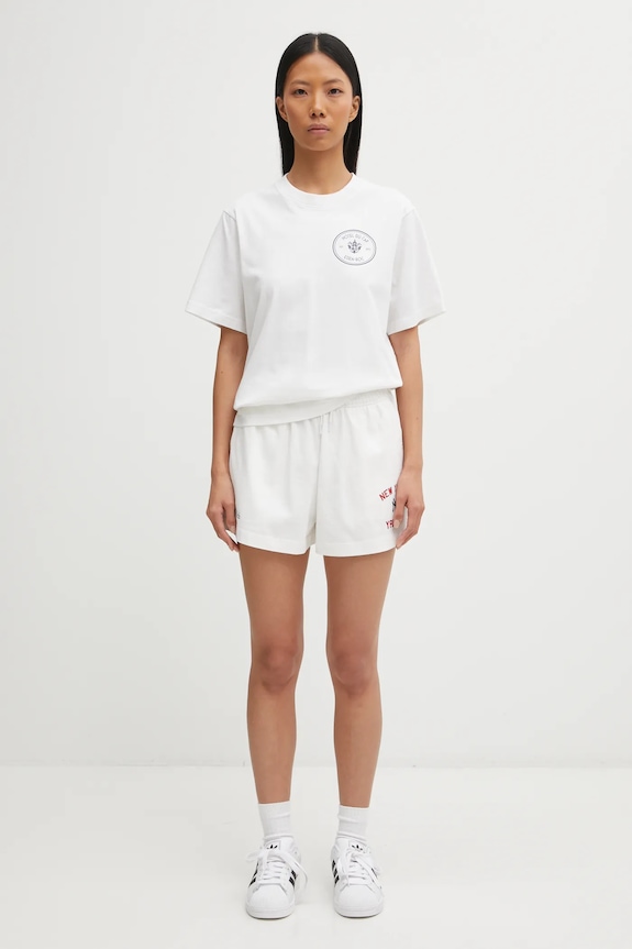 Памучна тениска Sporty & Rich Eden Crest Kennedy TO043501621WH01