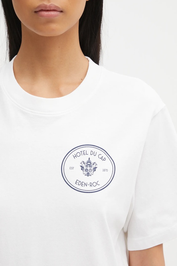 Памучна тениска Sporty & Rich Eden Crest Kennedy TO043501621WH01