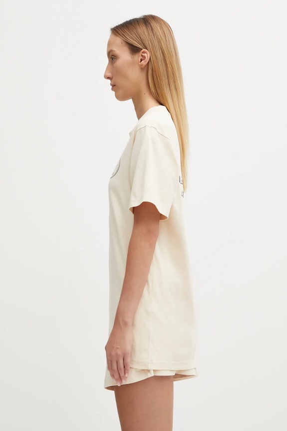 Sporty & Rich t-shirt in cotone Kennedy Crest beige TO04360666CR01