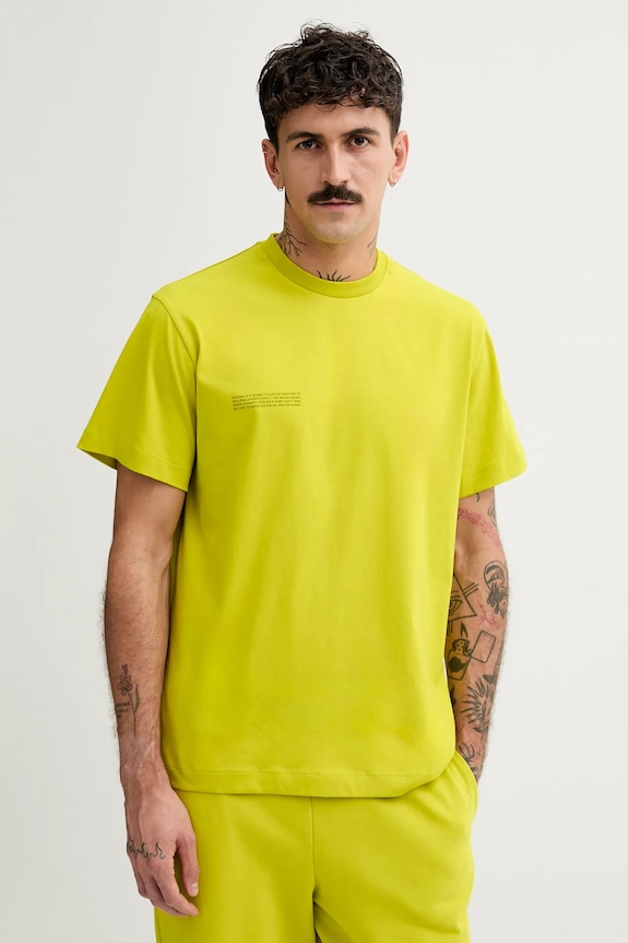 Pangaia t-shirt in cotone 10000287.. verde AW25