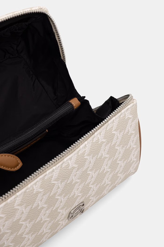 Karl Lagerfeld kozmetička torbica za žene od imitacije kože IKON bež B3W32038