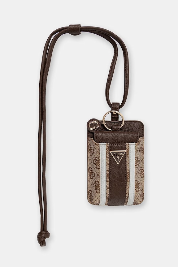 Guess obal na telefon dámský z imitace kůže NOELLE béžová PW7574.P6326