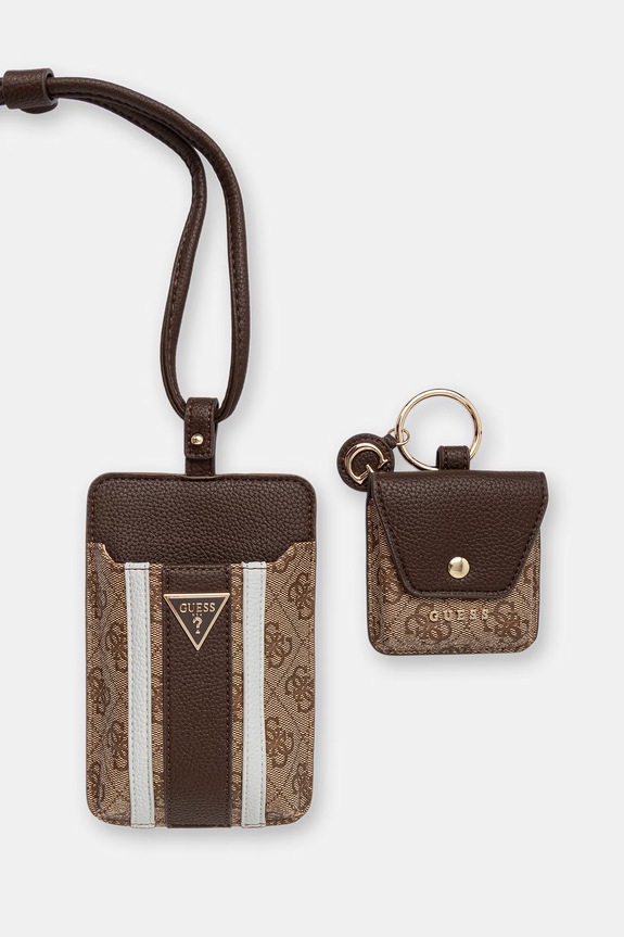 Guess obal na telefon dámský z imitace kůže NOELLE PW7574.P6326 béžová AW26