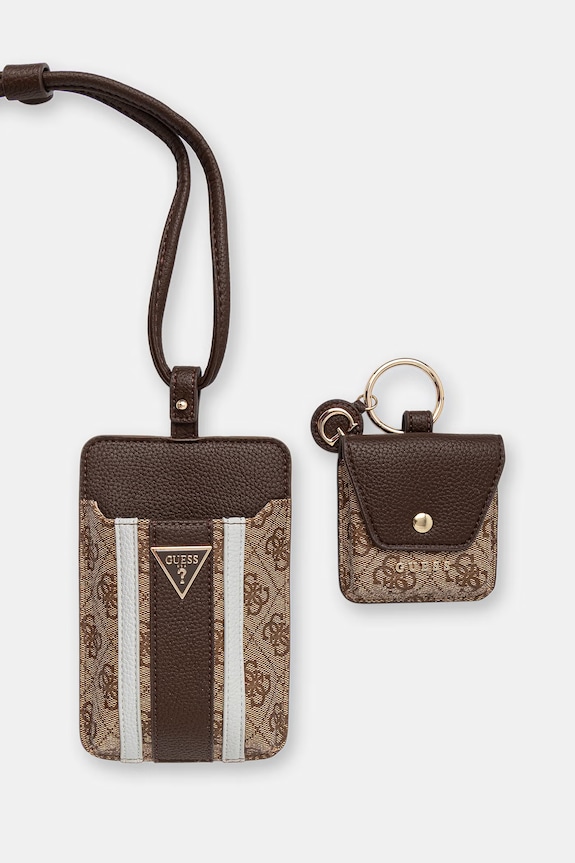 Guess obal na telefon dámský z imitace kůže NOELLE PW7574.P6326 béžová AW26